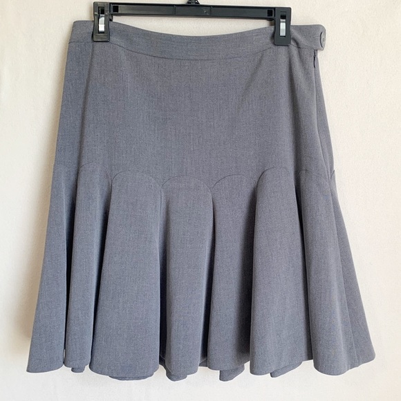 Anthropologie Dresses & Skirts - Elevenses Anthropologie Academia Skirt 8 Gray Fit & Flare Y2K School Girl